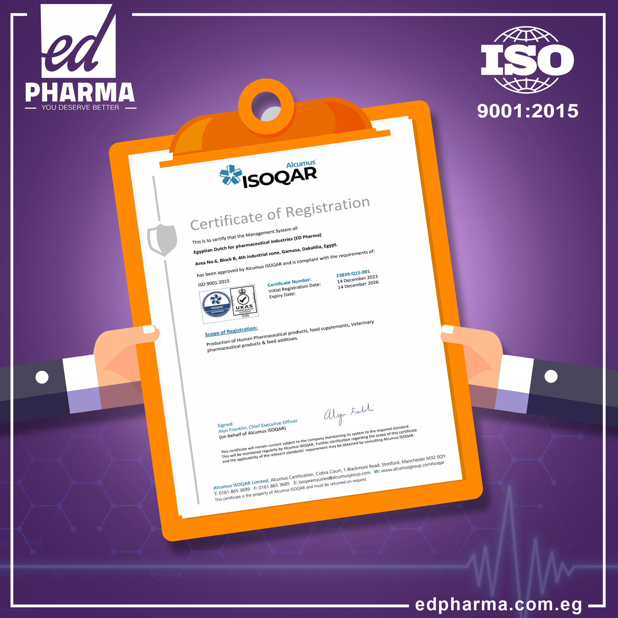 obtaining Quality Certificate ISO 9001:2015
